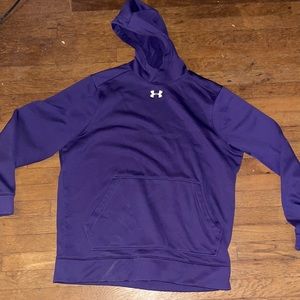 purple under armour sweatshirt